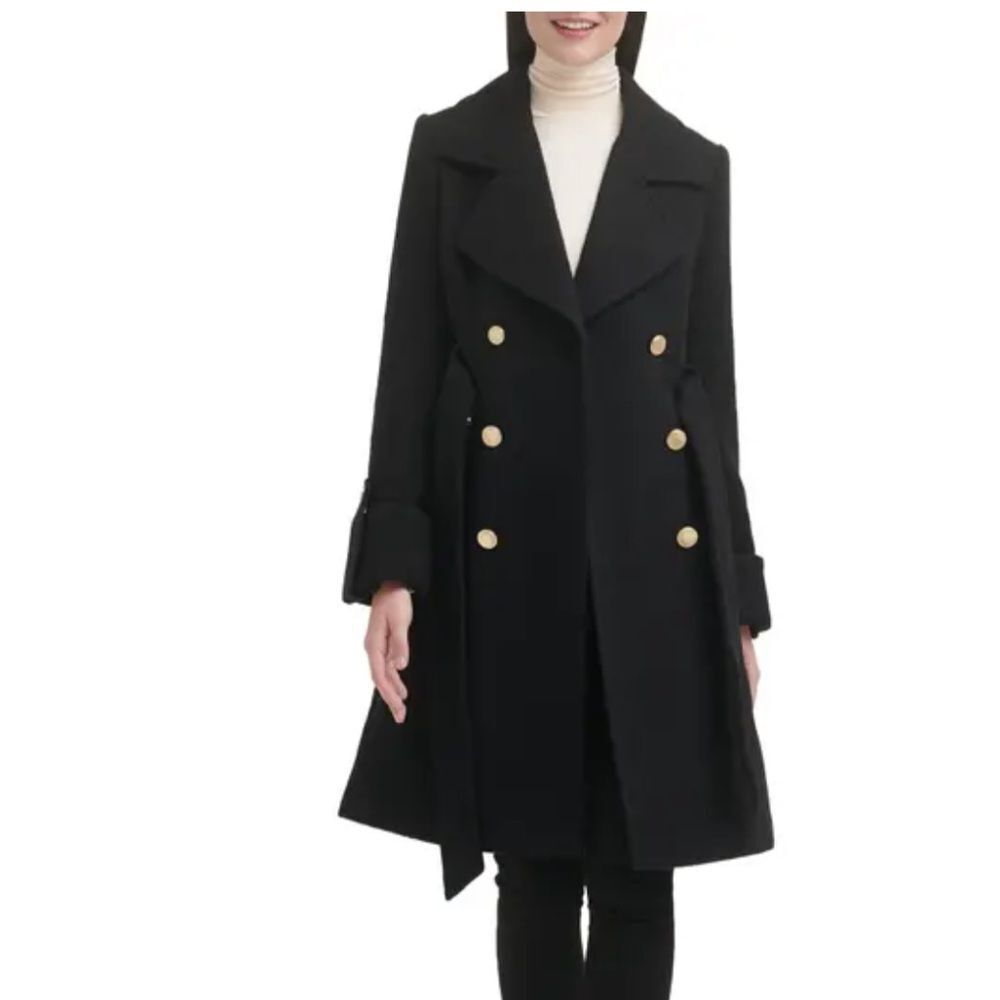 Guess polyester/wool blend coat double breasted. Size Small